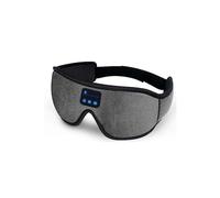 Masque de sommeil Bluetooth 3D avec écouteurs Bluetooth 5.0 ultra-fins, gris