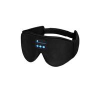 Masque de sommeil Bluetooth 3D avec écouteurs Bluetooth 5.0 ultra-fins, noir
