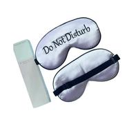 Masque de sommeil brodé en soie douce et occultante avec sangle réglable pour les yeux (canapé double 2)
