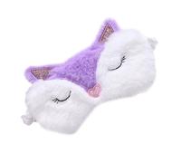 Masque de Sommeil Cache-œil en Peluche pour Garçon et Filles, Pourpre | Léger et Doux, Lavable, Style Mode, Adapté aux Trains Lieux Où la Lumière Gêne