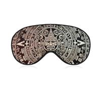 Masque de sommeil Calendrier Maya End of the World Masque pour les yeux bloquant la lumière Confortable et doux Couverture des yeux avec bande élastique Convient pour les hommes et les femmes Convient