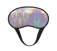 Masque de sommeil carré réfléchissant pour adultes, masque oculaire confortable bloquant la lumière pour les voyages, le yoga