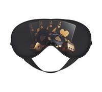 Masque de sommeil, cartes de casino, masques de poker pour le sommeil, masques de sommeil pour femmes et hommes, couvre-yeux occultants pour voyage/sommeil