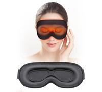 Masque de sommeil chauffant EVA BELLE - Masque de sommeil électrique USB - Compresse les yeux avec température et minuterie réglables - Coussin chauffant électrique pour les yeux