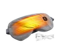 Masque de sommeil chauffant pour - Coussin chauffant rechargeable, masque pour à sangle réglable avec housse lavable, coussin de relaxation avec fonction de chaleur apaisante, santé