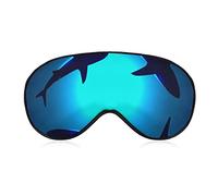 Masque de sommeil compatible avec le masque pour les yeux de requins flottants Ocean Blue Sea avec sangle réglable, masque pour les yeux respirant pour dormir, couverture d'ombre de sommeil drôle po