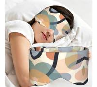 Masque de sommeil confortable avec imprimé cercle doux | Masque de sommeil pour dormir avec design réglable, bandeau pour les yeux doux