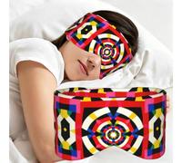 Masque de sommeil confortable avec imprimé kaléidoscope