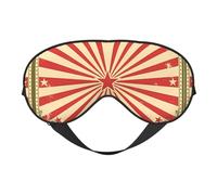 Masque de sommeil confortable avec imprimé sur fond de cirque vintage - Couverture complète des yeux - Réglable, doux et respirant pour les voyages, la méditation