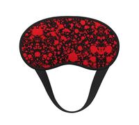 Masque de sommeil confortable et léger, motif horreur classique, éclaboussures de sang, art noir, avec bande élastique, pour voyage, sieste, yoga, avion, nuit - Cache-yeux occultant