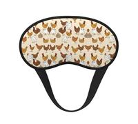 Masque de sommeil confortable et ultra doux pour dormir, voyager, travailler par quarts et méditer - A Brood of Chickens Art Masque de sommeil bloquant la lumière pour les personnes dormant sur le cô
