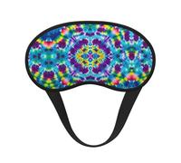 Masque de sommeil confortable et ultra doux pour dormir, voyager, travailler par quarts et méditer - Masque de sommeil bloquant la lumière Tie Dye Art pour les personnes dormant sur le côté