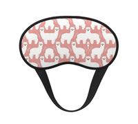 Masque de sommeil confortable et ultra doux pour dormir, voyager, travailler par quarts et méditer - Masque de sommeil bloquant la lumière Pink Alpaca Art pour les personnes dormant sur le côté