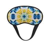 Masque de sommeil confortable et ultra doux pour dormir, voyager, travailler par quarts et méditer - Masque de sommeil bloquant la lumière Tie Dye Art pour les personnes dormant sur le côté
