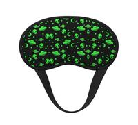 Masque de sommeil confortable et ultra doux pour la sieste, le voyage et le yoga - Motif extraterrestre, drôle, vaisseau spatial, planète, art, sans pression, pour hommes, femmes et enfants