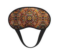 Masque de sommeil confortable et ultra doux pour la sieste, le voyage et le yoga - Motif géométrique noir et blanc, style années 80/90, sans pression, pour hommes, femmes et enfants