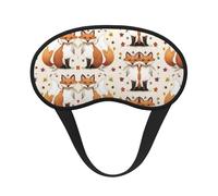 Masque de sommeil confortable et ultra doux pour le jeu de bandeau sur les yeux Sleep Plane - Masque de sommeil sans pression Autumn Fox Art pour hommes, femmes et enfants