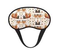 Masque de sommeil confortable et ultra doux pour les voyages, le travail, les siestes - Autumn Fox Art Masque de sommeil sans pression pour hommes, femmes et enfants