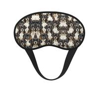 Masque de sommeil confortable et ultra doux pour les yeux bandés - Jeu de bandeau pour les yeux Dog Mom Life Art - Masque de sommeil sans pression pour hommes, femmes et enfants