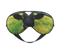 Masque de sommeil confortable pour les yeux avec motif vache des Prairies pour dormir, masque de sommeil bloquant la lumière avec sangle réglable