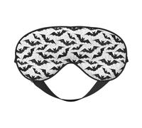 Masque de sommeil cool chauve-souris d'Halloween en toile d'araignée, masques pour les yeux pour le sommeil double face, masques de sommeil pour homme et femme, couvre-yeux occultants pour dormir