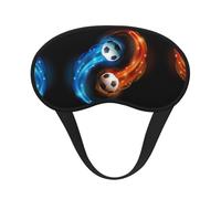 Masque de sommeil cool en polyester avec ballon de football, masque de sommeil bloquant la lumière, masque de sommeil de nuit, aveuglant les yeux