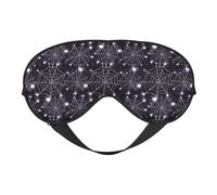 Masque de sommeil créatif en toile d'araignée pour Halloween, masque de sommeil double face, masque de sommeil pour homme et femme, masque occultant pour dormir, voyage