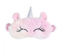 Masque de Sommeil Dames Masques de Sommeil en Peluche Mignon Licorne Masque | pour les Yeux Respirant de Voyage pour la Nuit et la Sieste