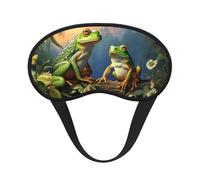 Masque de sommeil de nombreuses grenouilles chantant sur les branches pour homme et femme, masque occultant pour dormir, relaxant, zéro pression, masque doux et respirant pour les yeux, pour les
