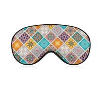 Masque de sommeil de nuit, couverture douce pour les yeux BlockLight, couverture de masque pour les yeux de sommeil confortable pour la sieste de yoga de voyage en avion compatible avec le motif de ca