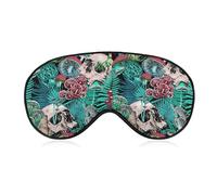 Masque de sommeil de nuit, couverture douce pour les yeux BlockLight, couverture de masque pour les yeux de sommeil confortable pour la sieste de yoga de voyage en avion compatible avec le crâne d'oei