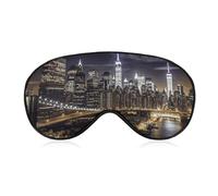Masque de sommeil de nuit New York pour les yeux - Masque de sommeil pour homme et femme - Masque de sommeil réglable - Masque de sommeil occultant mignon