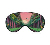Masque de sommeil de style science-fiction avec sangle réglable pour les yeux - Masque de voyage doux pour les yeux