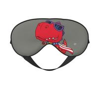 Masque de sommeil de super-héros de dinosaure, masque de sommeil double face, masque de sommeil pour homme et femme, masque occultant pour dormir, voyage