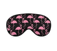 Masque de sommeil de voyage pour homme et femme compatible avec les yeux bandés de flamant rose, léger et confortable, masques pour les yeux réglables de nuit pour dormir, voyager, travail posté, si