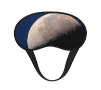 Masque de sommeil demi-lune, doux et respirant, bande élastique, convient pour les voyages et le camping.