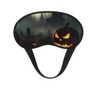 Masque de sommeil d'horreur d'Halloween pour femmes et hommes, masque pour les yeux pour dormir, masque de sommeil bloquant la lumière avec sangle élastique, bandeau pour les yeux pour la sieste en