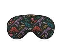 Masque de sommeil dinosaure Tyrannosaure, masque de sommeil occultant doux, bandeau pour les yeux, idéal pour une sieste de voyage ou un repos profond.