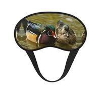 Masque de sommeil domestique à imprimé canard bloquant la lumière, doux et confortable pour les yeux de nuit pour femmes et hommes pour dormir, voyage, travail de nuit