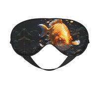 Masque de sommeil doré koi et trésor, masque de sommeil double face, masque de sommeil pour homme et femme, masque occultant pour dormir, voyage