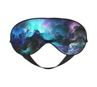 Masque de sommeil double face 3D Graphics Universe - Occultant réglable - Aspect soie - Pour dormir - Voyage, doux, respirant, léger et confortable