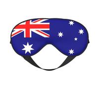 Masque de sommeil double face avec drapeau australien doux et confortable bloquant la lumière pour le repos de nuit