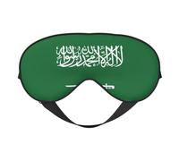 Masque de sommeil double face avec drapeau de l'Arabie Saoudite - Doux et confortable - Bloque la lumière - Pour le repos nocturne