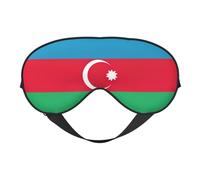 Masque de sommeil double face avec drapeau de l'Azerbaïdjan - Doux et confortable - Bloque la lumière - Pour le repos nocturne