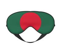 Masque de sommeil double face avec drapeau du Bangladesh - Doux et confortable - Bloque la lumière - Pour le repos nocturne
