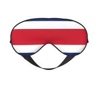 Masque de sommeil double face avec drapeau du Costa Rica - Doux et confortable - Bloque la lumière - Pour le repos nocturne