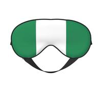 Masque de sommeil double face avec drapeau du Nigeria - Doux et confortable - Bloque la lumière - Pour le repos nocturne