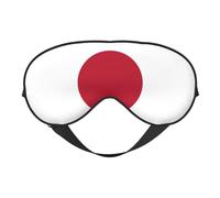 Masque de sommeil double face avec drapeau japonais doux et confortable bloquant la lumière pour le repos de nuit
