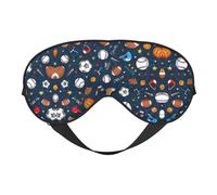 Masque de sommeil double face doux et confortable bloquant la lumière pour le repos de nuit