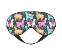 Masque de sommeil double face en alpaga indien doux et confortable bloquant la lumière pour le repos de nuit